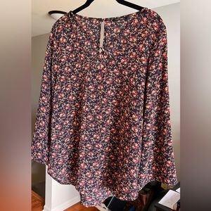 Women’s large floral blouse